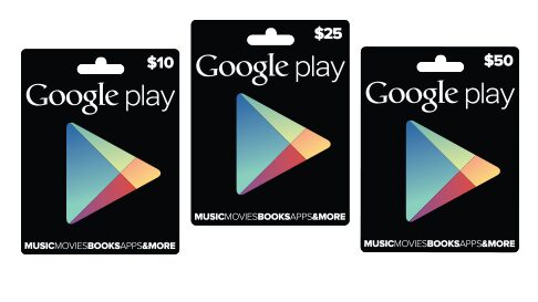 Cartes Cadeaux Google Play