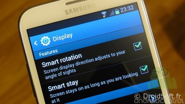 Smart Rotation, Galaxy Note 2 : la Smart Rotation est arrivée