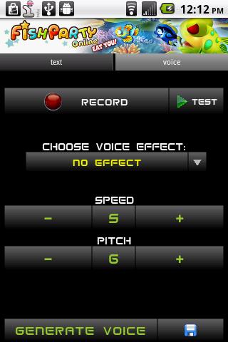 Changeur de voix android app