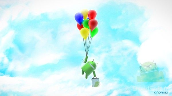 android wallpaper droid balloons