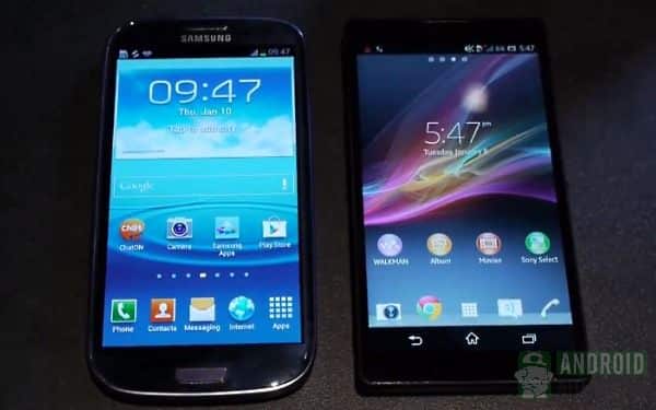 xperia zl vs galaxy s3