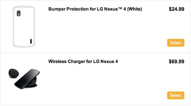 Bumper blanc Nexus 4