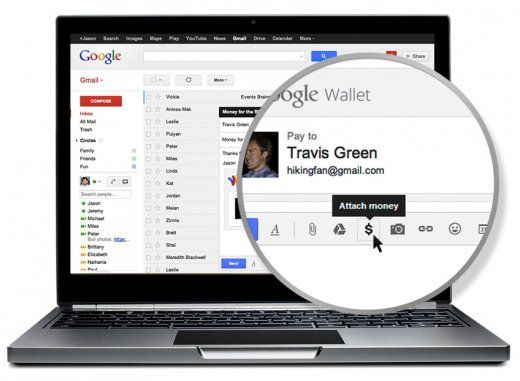 google wallet piece jointe gmail