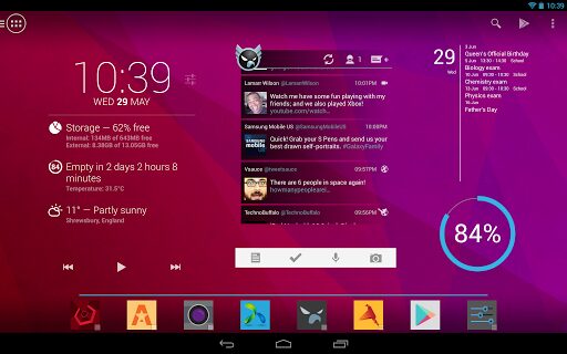 action launcher pro android tablette