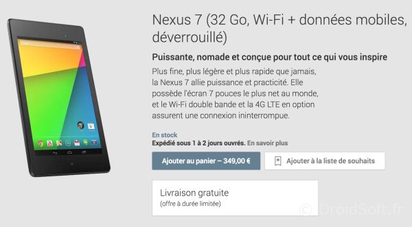 nexus 7 2013 HD 4G LTE