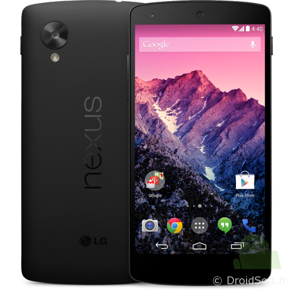 nexus 5 google android 4.4 officiel noir