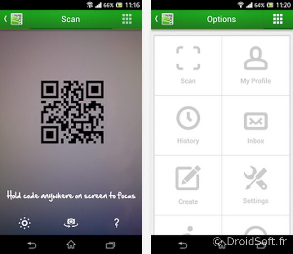 qr droid app android