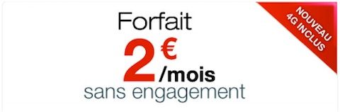 free mobile forfait 2 euro 4G