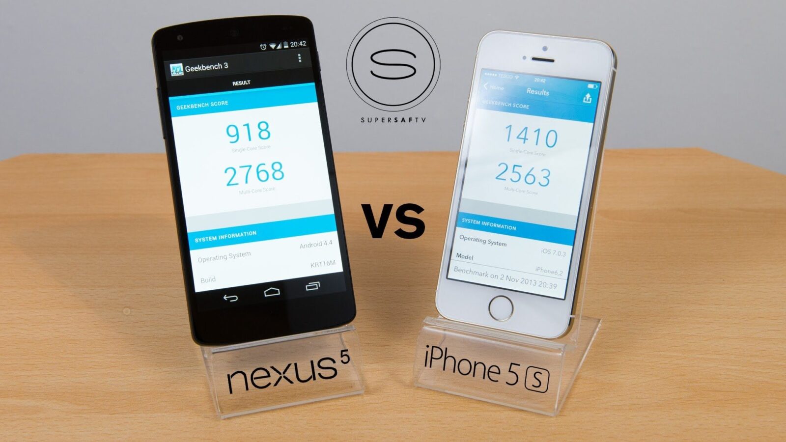 nexus 5 vs iphone 5S test