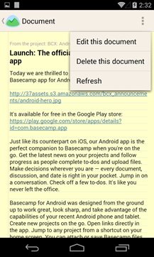 basecamp android