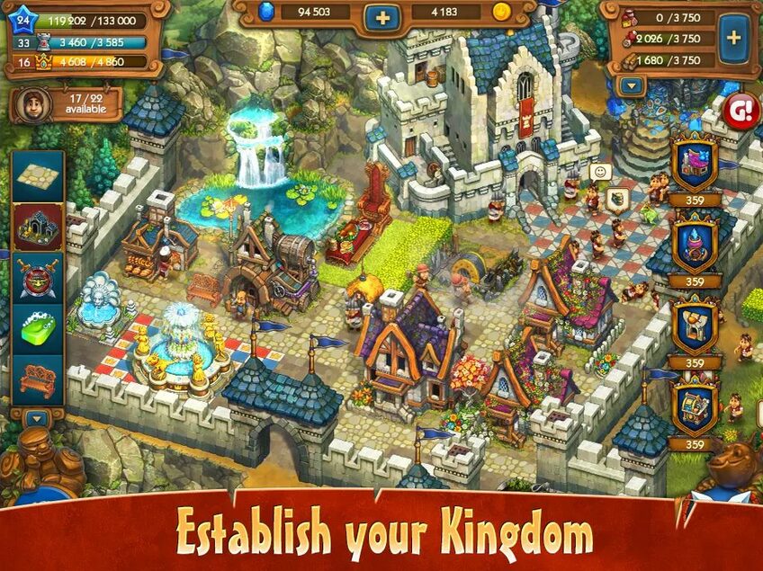 The Tribez & Castlez jeu gratuit Android DroidSoft