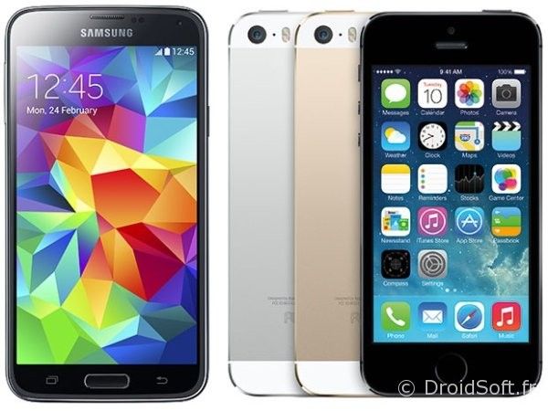 samsung-galaxy-s5-vs-apple iphone 5s comparatif