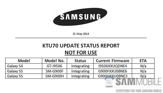 Samsung annonce Android 4.4.2 KitKat, en testant 4.4.3 ROMs et surcouches