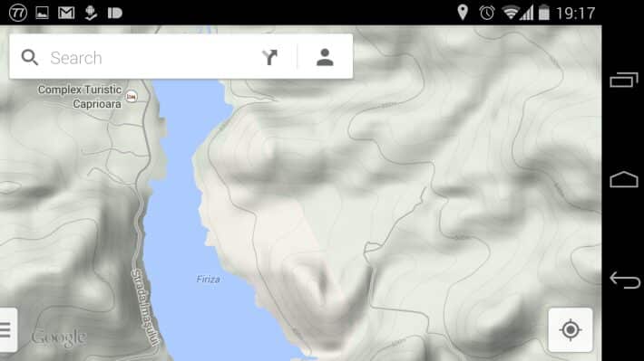 relief maps google