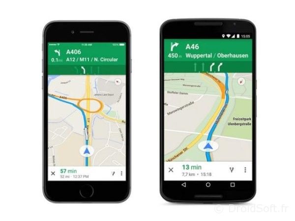 google-maps-guidage-android