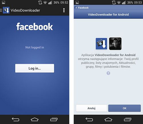 video facebook android