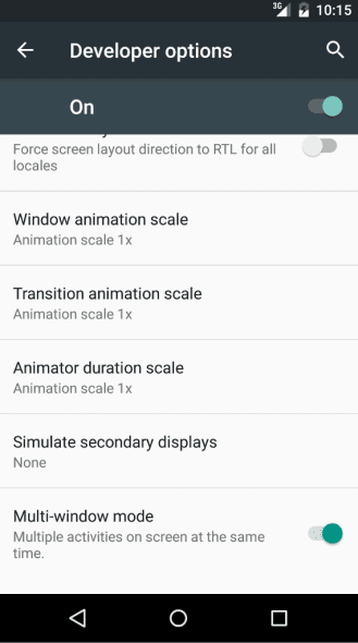 android-m multi fenetres