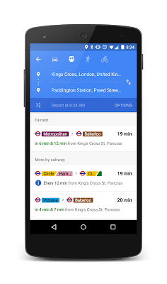 transit google maps