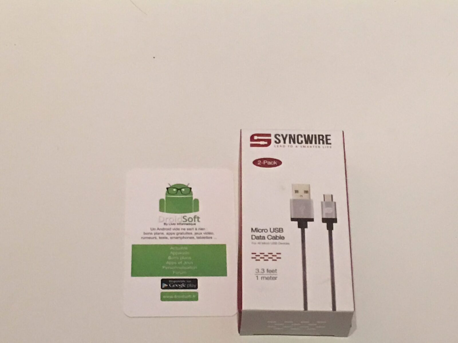 Test du câble MicroUSB en nylon tressé de Syncwire 1