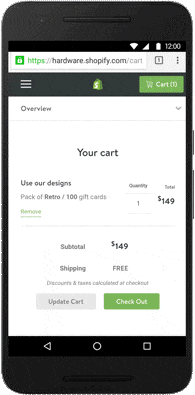 Shopify Android Pay