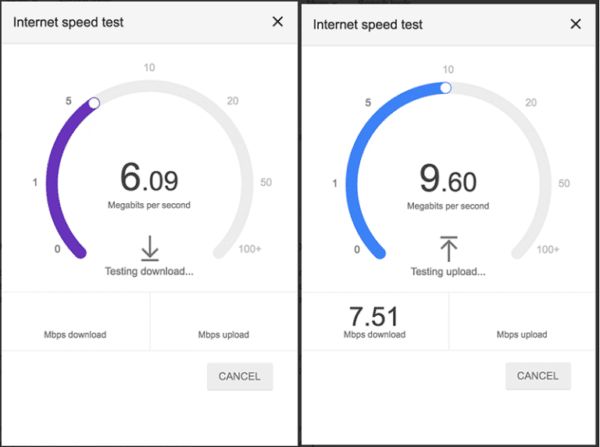 Google lance un test de vitesse d'internet 1