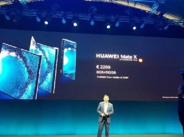 Huawei Mate X, Huawei se déplie aussi avec le Mate X
