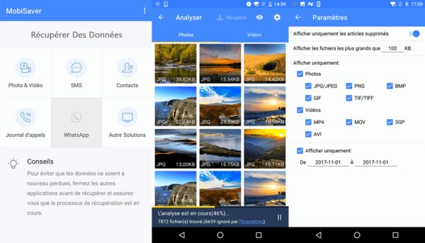 EaseUS MobiSaver for Android : l’outil qui sauve vos données supprimées Applications