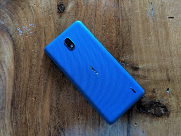 Nokia 1 Plus coque face arrière bleu