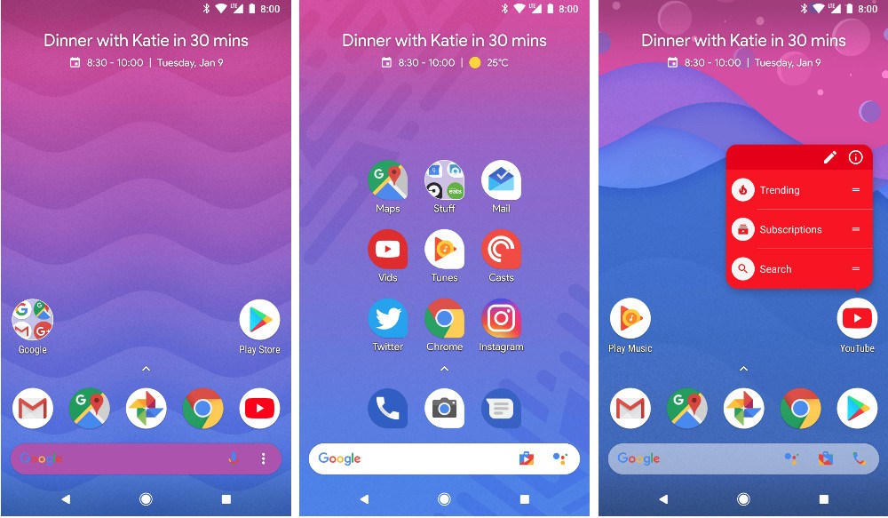 Action, Action launcher, android Q, news