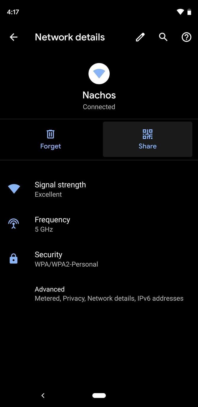 Partage Wi-Fi Android 10