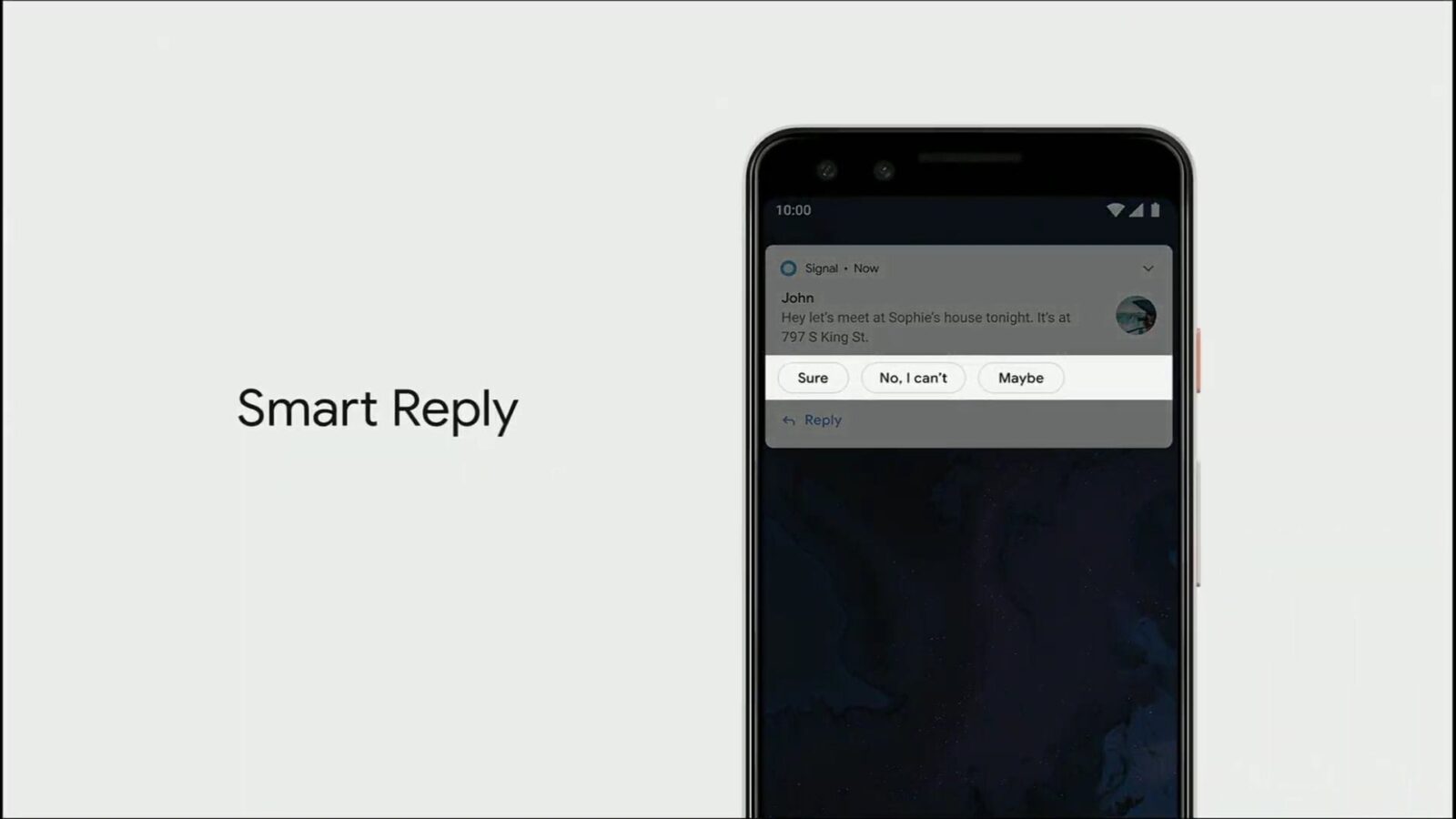 Smart Reply - Réponses intelligentes Android - Google