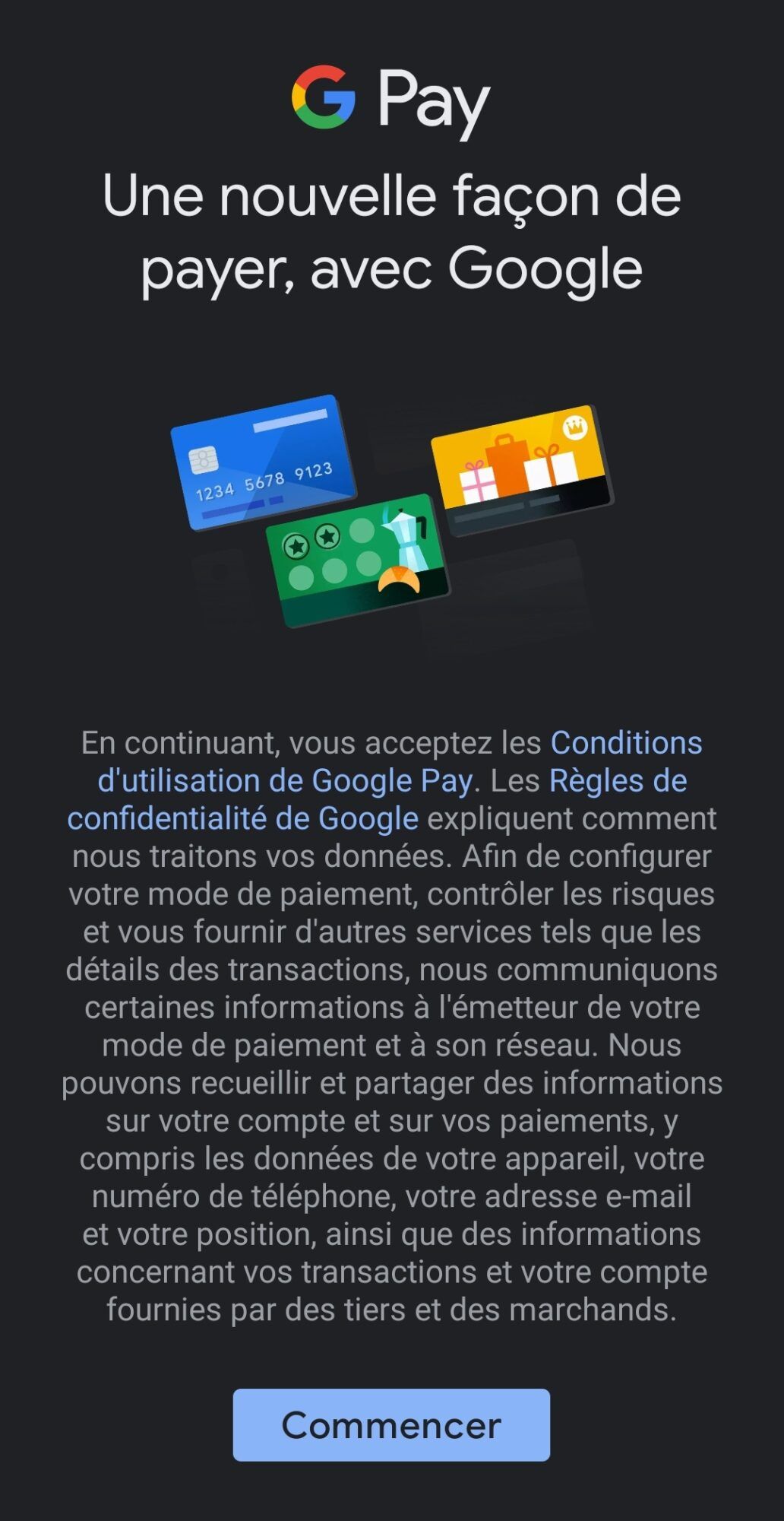application-google-pay-commencer-smartphone-android