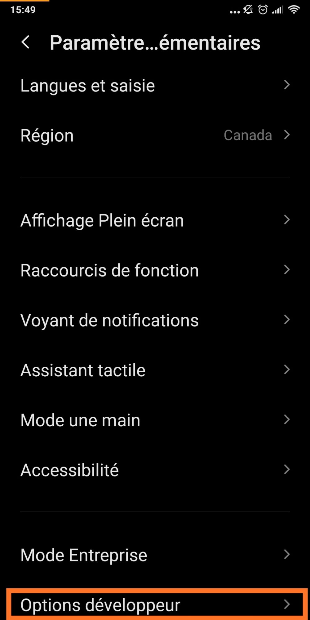 options-developpeur-smartphone-android