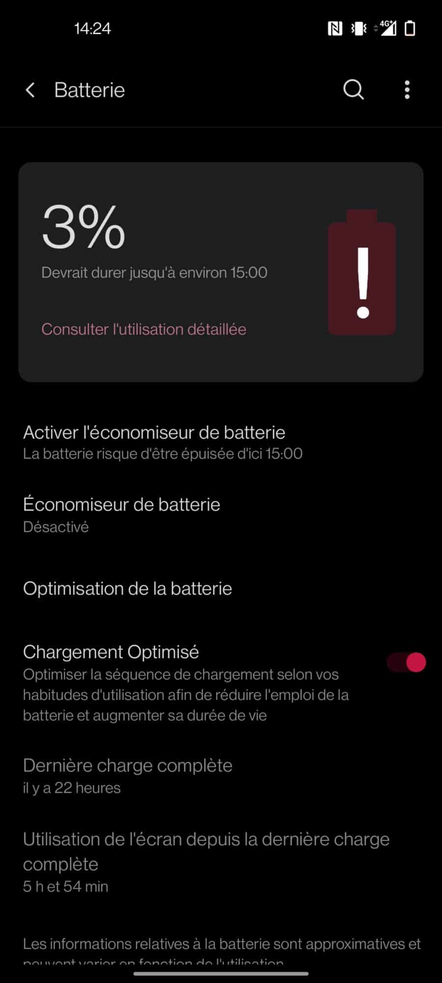 Autonomie OnePlus 8T