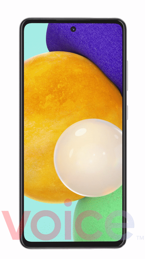 Samsung Galaxy A52 5G en blanc