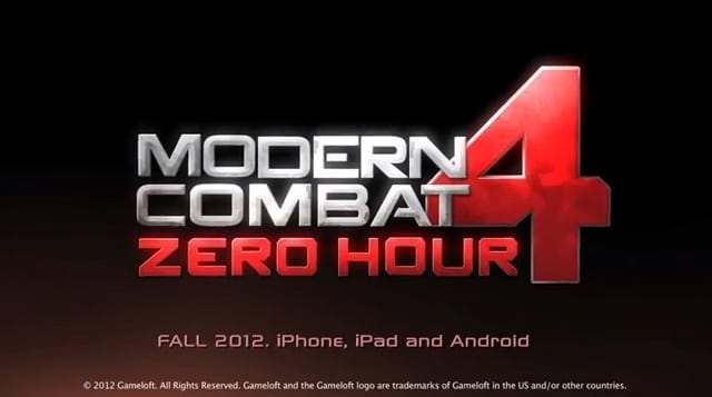 Modern Combat 4, Modern Combat 4 Zero Hour : nouvelle vidéo