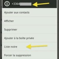 bloquer numero SMS android