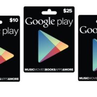 Cartes Cadeaux Google Play