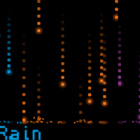 android wallpaper animé pixel rain