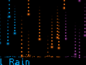 android wallpaper animé pixel rain