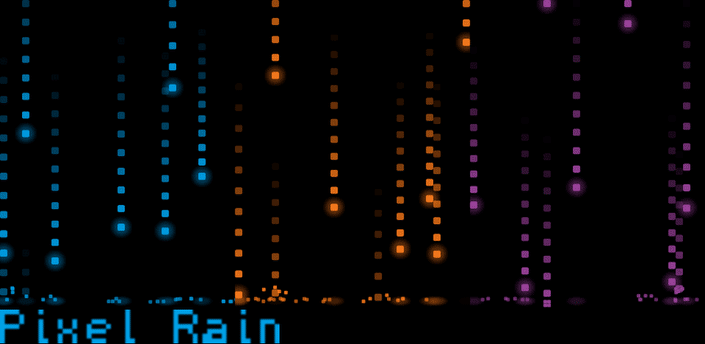 android wallpaper animé pixel rain