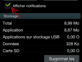 bloquer notification android