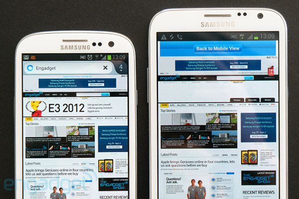 Samsung Galaxy Note 2 VS Galaxy S3