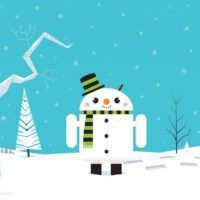wallpaper Droid Snowman