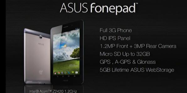 fonepad, Asus présente son FonePad : un téléphone tablette !