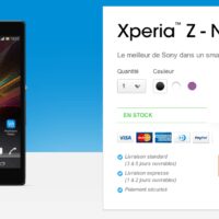 xperia z Sony Xperia Z : le smartphone est dispo sur le Sony Store Appareils