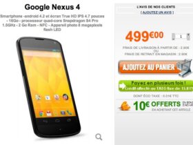 nexus 4 499euro Grosbill.com