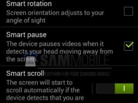 smart pause et smart scroll galaxy S4