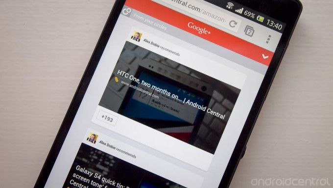 Google +, Articles liés avec Google + sur les sites mobiles