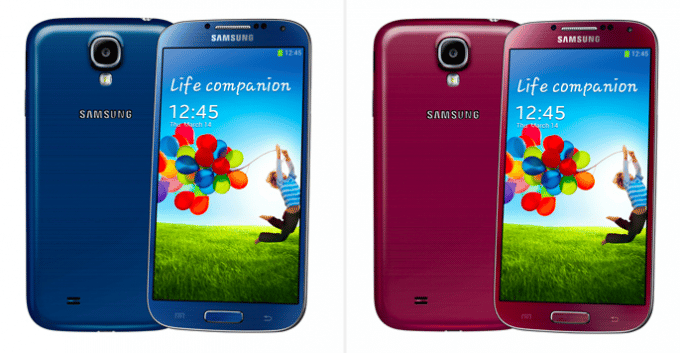 Samsung Galaxy S4, Bientôt quatre nouvelles couleurs pour le Samsung Galaxy S4